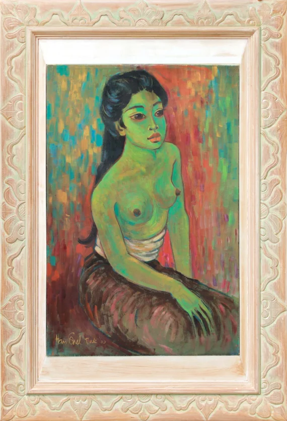 Han Snel ~ Green Topless Woman | GLOBAL AUCTION