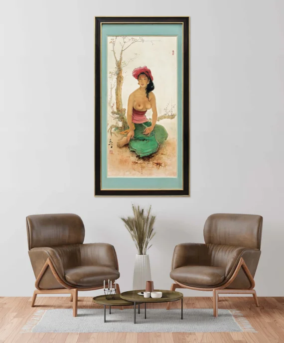 Lee Man Fong ~ Seated Balinese Maiden | GLOBAL AUCTION