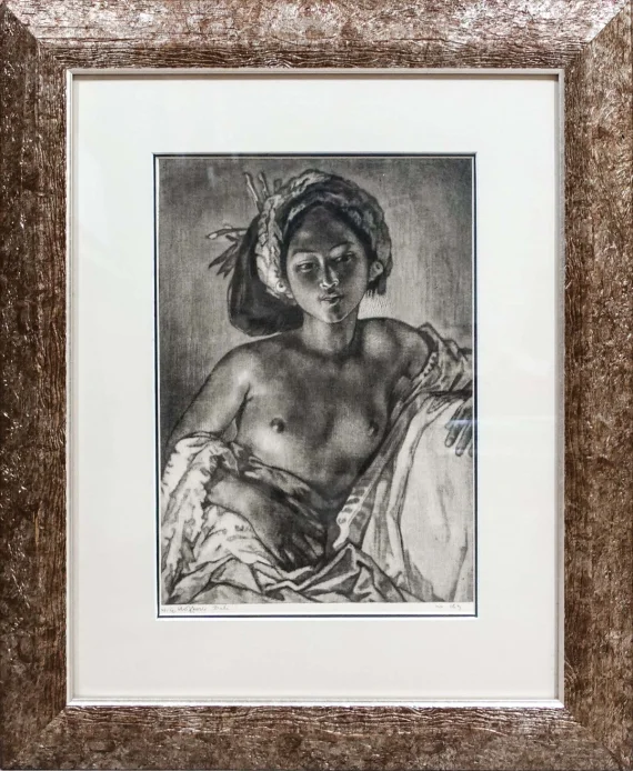 Willem Gerard Hofker ~ Ni Kenjoen With Lamplight | GLOBAL AUCTION