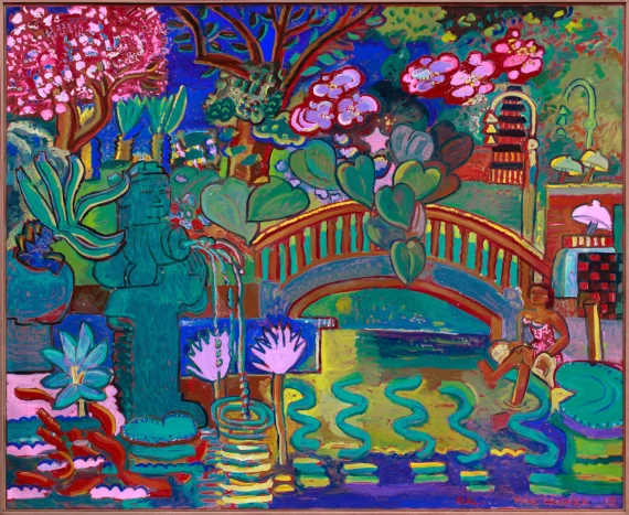 Paul Husner ~ Lotus Garden In Arma Museum | GLOBAL AUCTION
