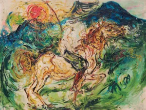 Affandi - Horsemen