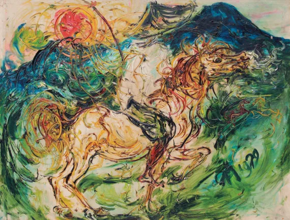 Affandi ~ Horsemen | GLOBAL AUCTION
