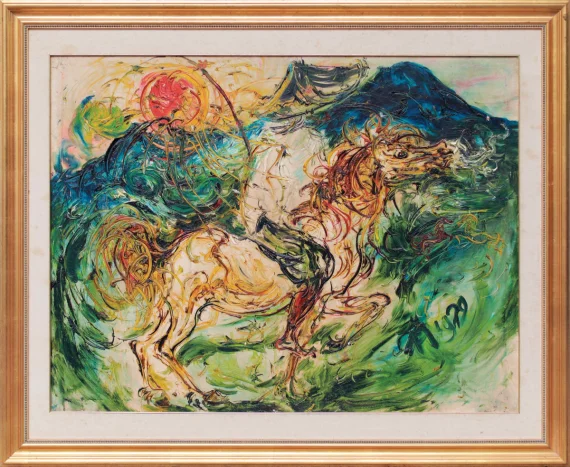 Affandi ~ Horsemen | GLOBAL AUCTION
