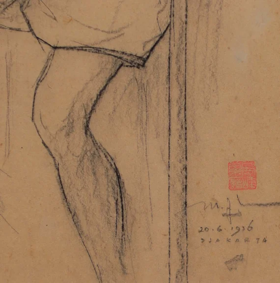 Lee Man Fong ~ Seated Man | GLOBAL AUCTION