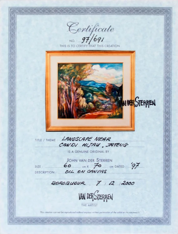 John Van Der Sterren ~ Landscape Near Candi Hijau | GLOBAL AUCTION