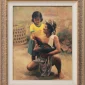 Inanta Hadipranoto ~ Father And Daughter With Rooster | GLOBAL AUCTION