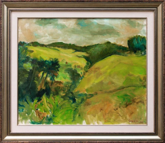 Sudarso ~ Landscape In Campuan Bali (Pemandangan Di Campuan Bali) | GLOBAL AUCTION