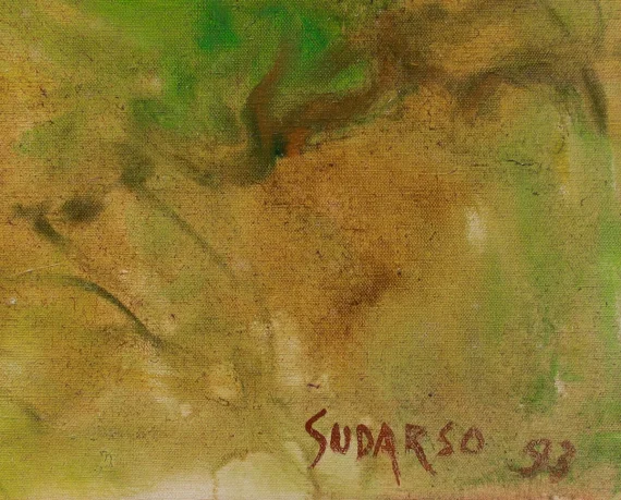 Sudarso ~ Landscape In Campuan Bali (Pemandangan Di Campuan Bali) | GLOBAL AUCTION