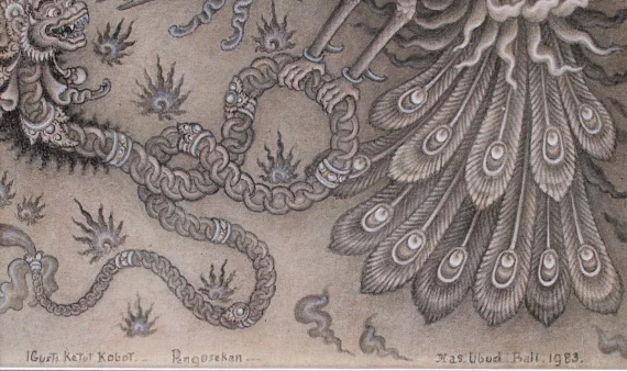 I Gusti Ketut Kobot ~ Bird Fighting Dragon | GLOBAL AUCTION
