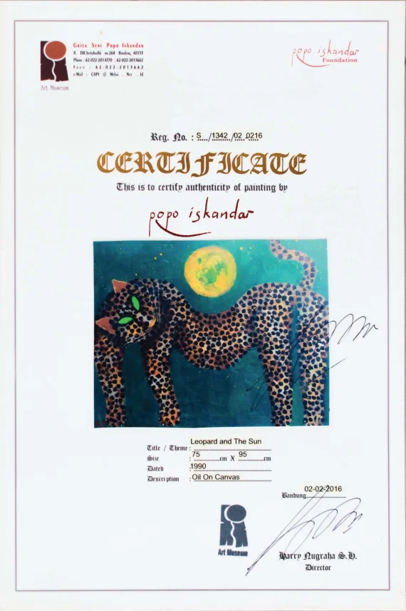 Popo Iskandar ~ Leopard And The Sun | GLOBAL AUCTION