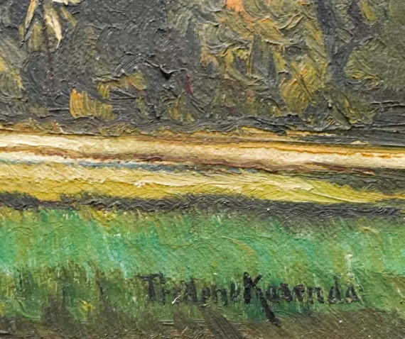 Frederik Kasenda ~ Landscape With Mount Merapi | GLOBAL AUCTION