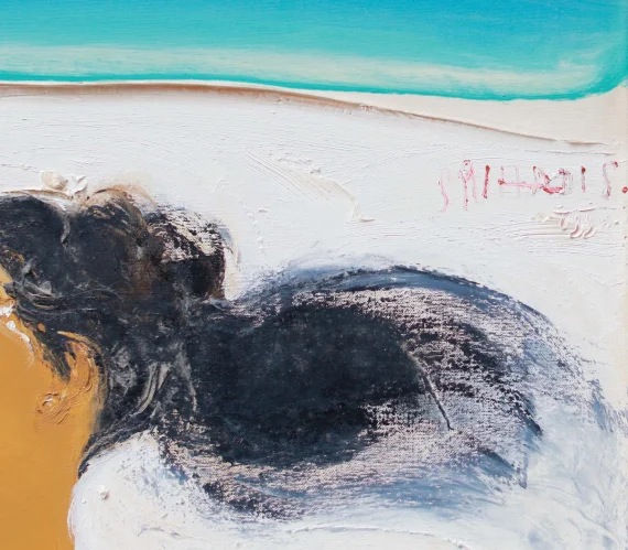 Srihadi Soedarsono ~ Dialogue At The Beach (Dialog Di Pantai) | GLOBAL AUCTION