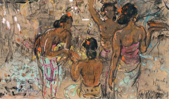 Adrien Jean Le Mayeur De Merpres ~ Morning In Bali (Matin à Bali) | GLOBAL AUCTION