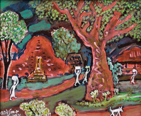 Arie Smit ~ In A Balinese Village | GLOBAL AUCTION