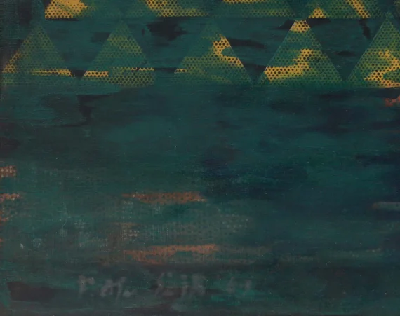 Fadjar Sidik ~ Spatial Dynamics - Pointillism (Dinamika Ruang - Pointilis) | GLOBAL AUCTION