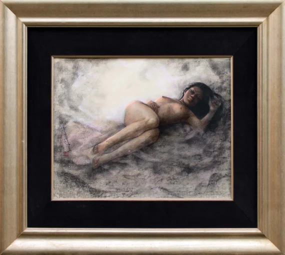 Huang Fong ~ Reclining Woman (Wanita Berbaring) | GLOBAL AUCTION