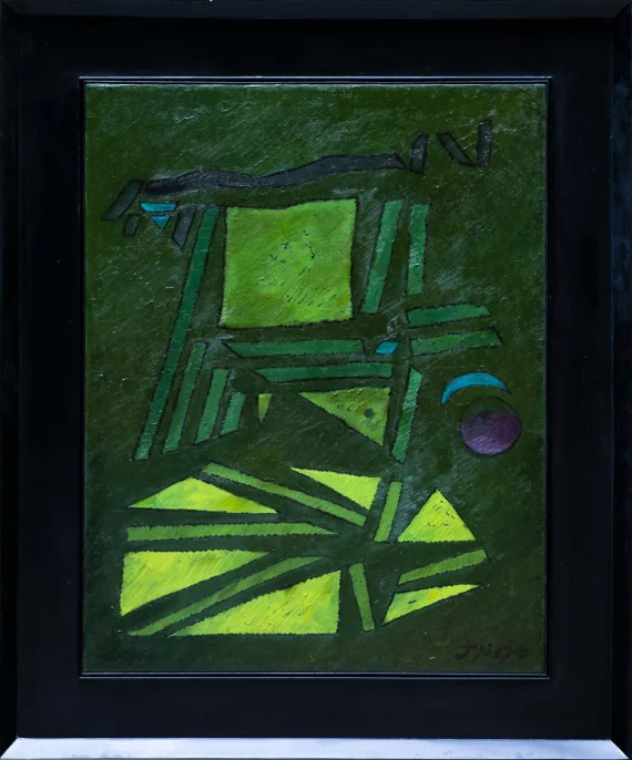Fadjar Sidik ~ Composition Of Forms (Komposisi Bidang) | GLOBAL AUCTION