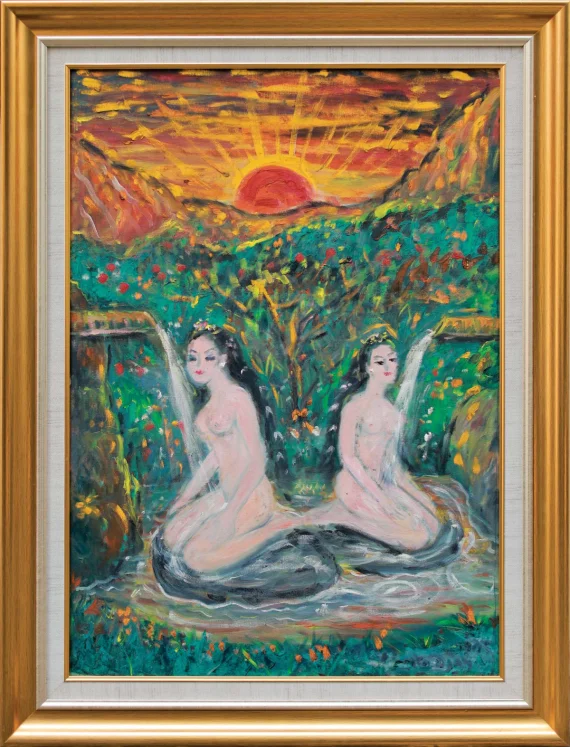 Otto Djaya ~ Bathing At The Fountain (Mandi Pancuran) | GLOBAL AUCTION