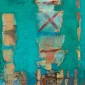 Umi Dachlan ~ Vertical Fields On A Turquoise Green | GLOBAL AUCTION