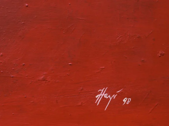 Heyi Ma'mun ~ The Red Composition With Gold Pots | GLOBAL AUCTION