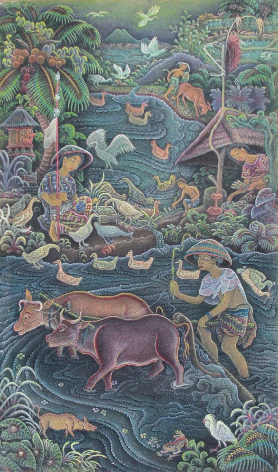 I Ketut Mendur ~ Plowing The Fields (Membajak Sawah) | GLOBAL AUCTION