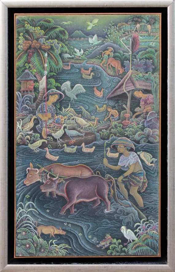 I Ketut Mendur ~ Plowing The Fields (Membajak Sawah) | GLOBAL AUCTION