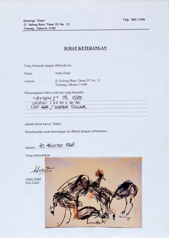 Zaini ~ Chicken I (Ayam I) | GLOBAL AUCTION