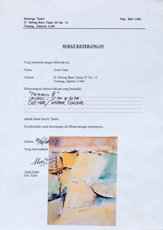 Zaini ~ Boat Iv (Perahu Iv) | GLOBAL AUCTION