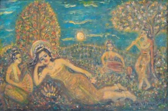 Otto Djaya ~ The Queen And Her Three Handmaidens (Ratu Dan Tiga Dayang-dayang) | GLOBAL AUCTION