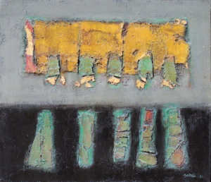 Ahmad Sadali - Golden Bars On A Plane With Traces Of Gold (Batang-batang Emas Di Atas Bidang Bersisa Emas)