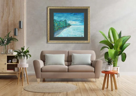 Arie Smit ~ Beach At Lebih (Pantai Laut Di Lebih) | GLOBAL AUCTION