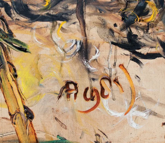 Affandi Koesoema ~ Boats At The Beach (Perahu-perahu Di Pantai) | GLOBAL AUCTION
