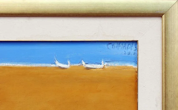 Srihadi Soedarsono ~ Two Women - Dialogue On The Beach | GLOBAL AUCTION