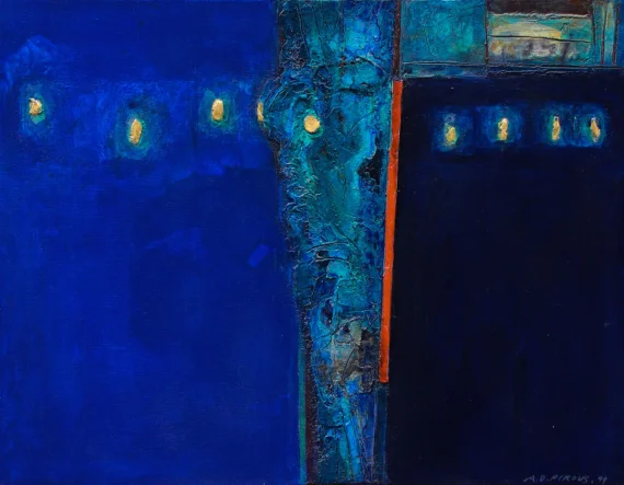 Abdul Djalil Pirous ~ Red Line (Garis Merah) | GLOBAL AUCTION