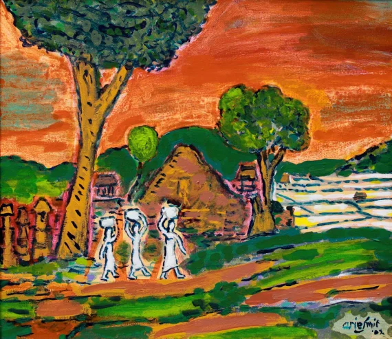 Arie Smit ~ Balinese Landscape (Pemandangan Bali) | GLOBAL AUCTION