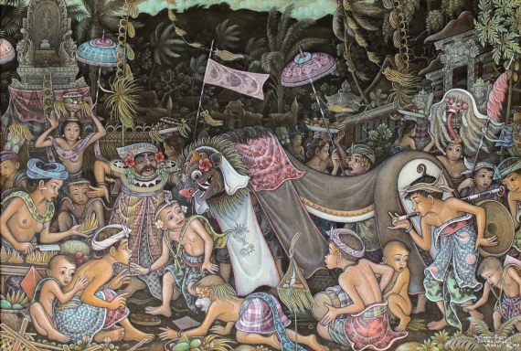 I Nyoman Meja ~ Barong Performance (Pementasan Barong) | GLOBAL AUCTION