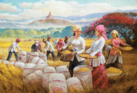 Pardoli Fadli ~ Grand Harvest At Borobudur (Panen Raya Borobudur) | GLOBAL AUCTION