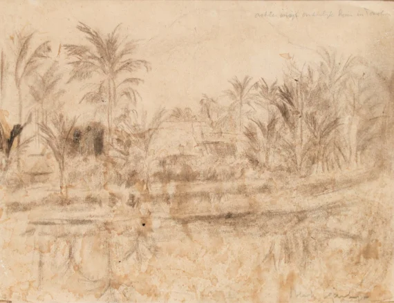 Henk Ngantung ~ Landscape Behind My Parents' House, Tomohon | GLOBAL AUCTION