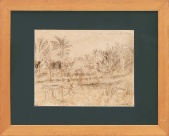 Henk Ngantung ~ Landscape Behind My Parents' House, Tomohon | GLOBAL AUCTION