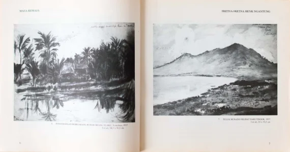 Henk Ngantung ~ Landscape Behind My Parents' House | GLOBAL AUCTION