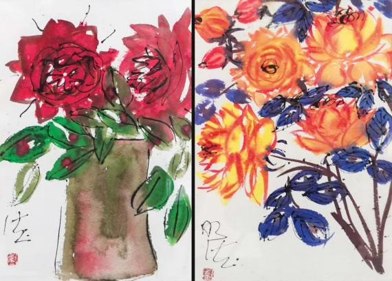 Earl Lu Ming-teh ~ Flowers | GLOBAL AUCTION