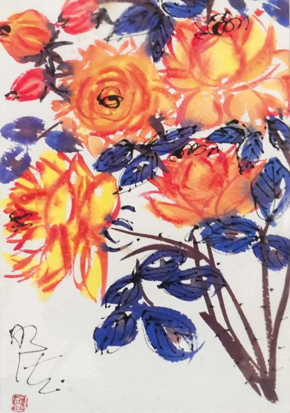Earl Lu Ming-teh ~ Flowers | GLOBAL AUCTION